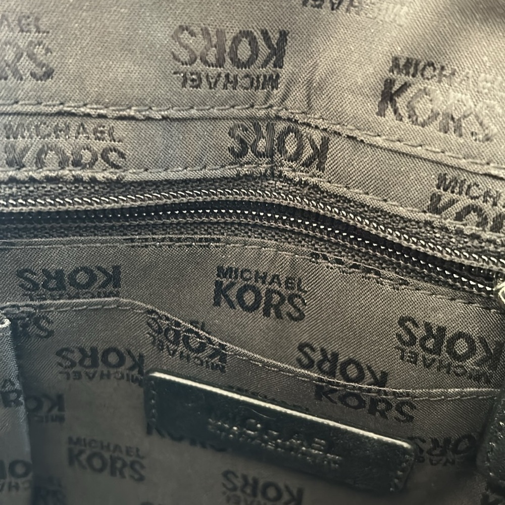 Michael Kors Black Crossbody Bag with Silver Hardware - Picture 7 of 11
